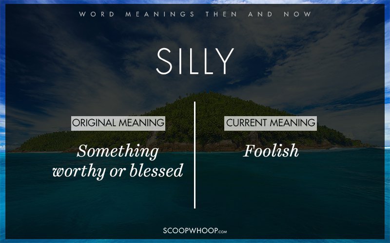 Common Words That Used To Mean Something Totally Different From What