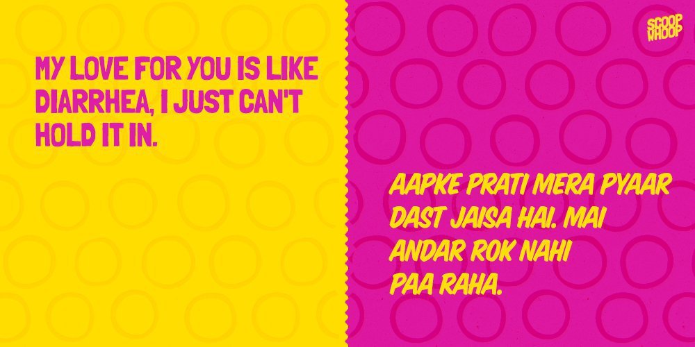 Cheesy English Pick Up Lines When Translated To Hindi