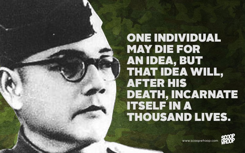 15 Subhash Chandra Bose Quotes | Slogans By Netaji