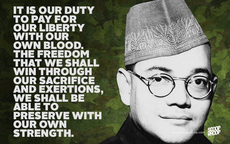 15 Subhash Chandra Bose Quotes | Slogans By Netaji