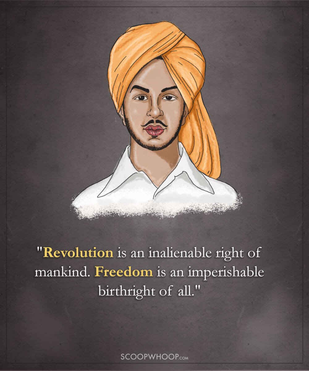 essay on my favourite freedom fighter bhagat singh