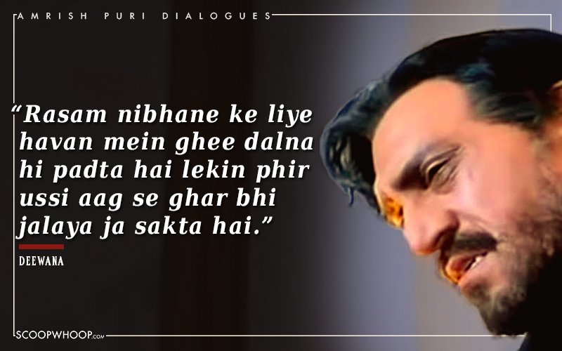 25 Iconic Bollywood Dialogues Only The Legendary Amrish 