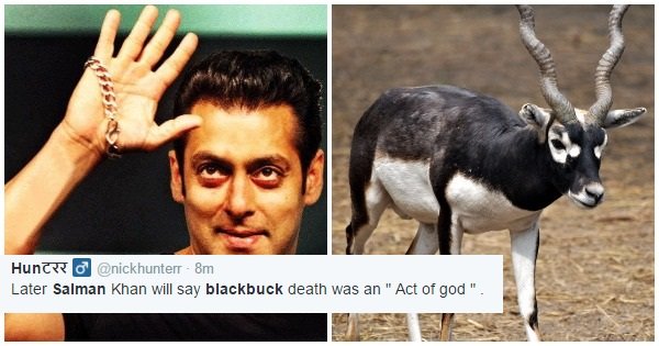 Salman Khan Claims Innocence In Poaching Case, Says The Blackbuck Died ...