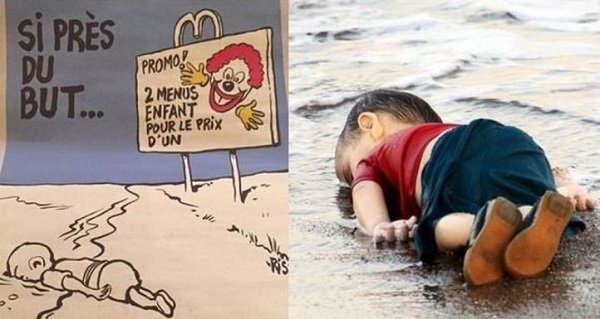 Charlie Hebdo’s Insensitive Cartoons Featuring Aylan Kurdi Is Facing ...