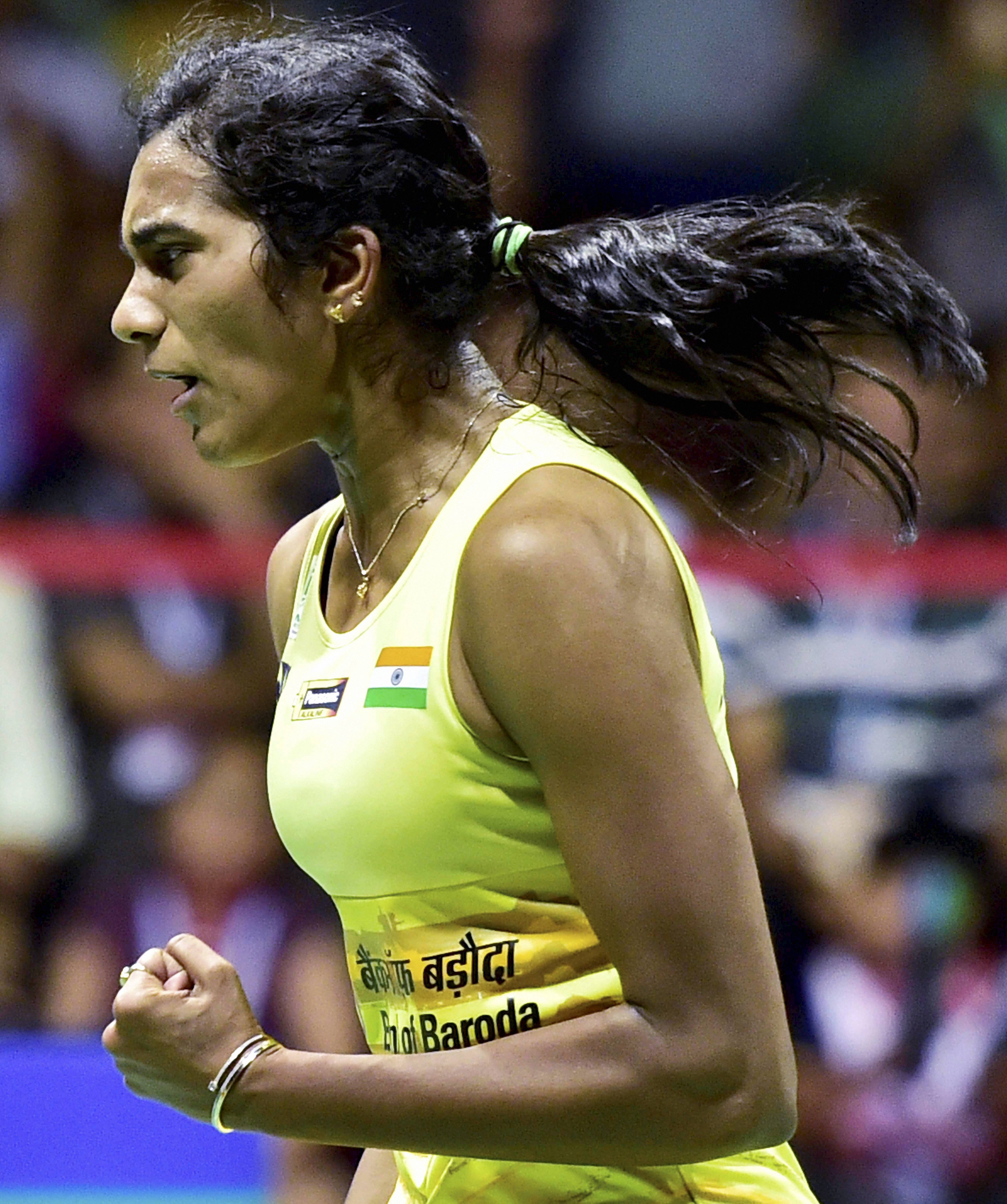 Here Are The Best Pictures From PV Sindhu’s Victory Against Carolina Marin