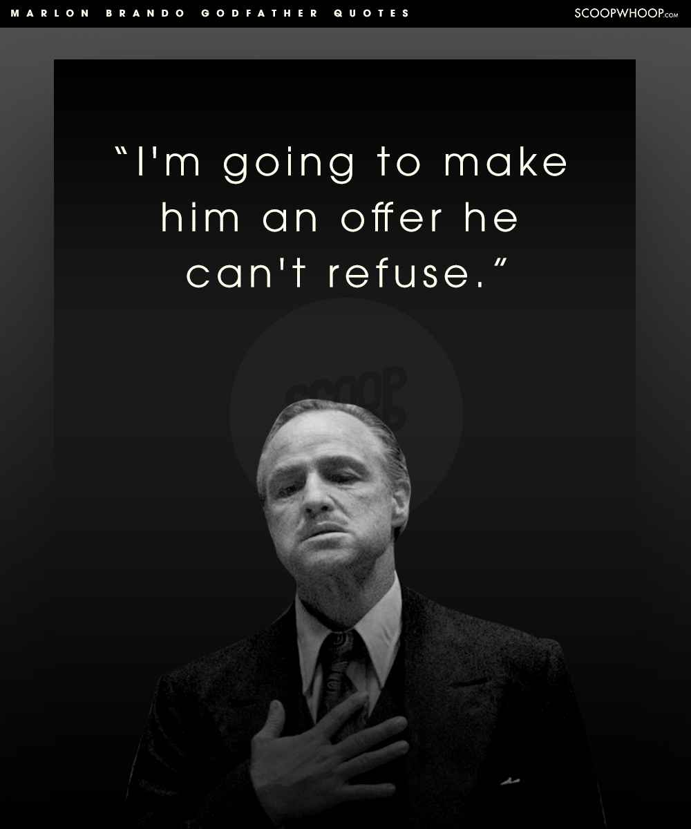 Godfather Quotes Wallpaper Landscape Murals On Interior | Quotes and