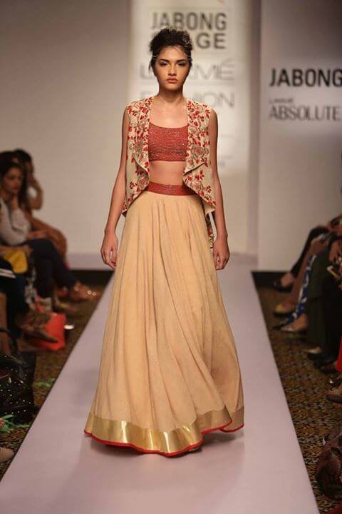 indo western dress for ramp walk