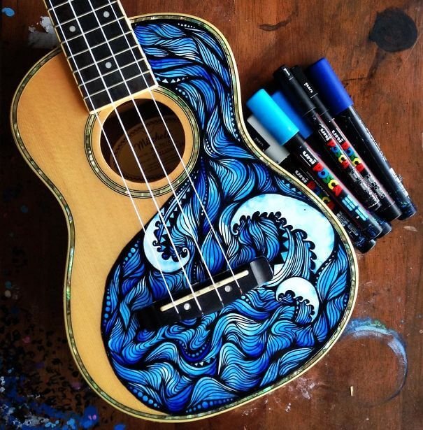 This Artist Paints Musical Instruments And The Results Are Purely Divine