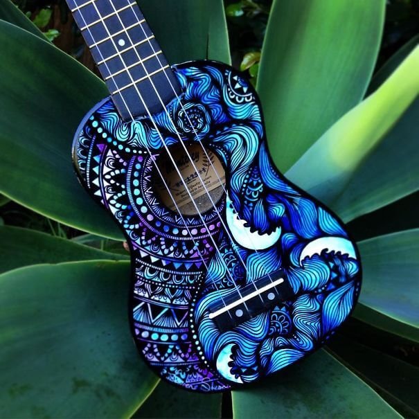 This Artist Paints Musical Instruments And The Results Are Purely Divine