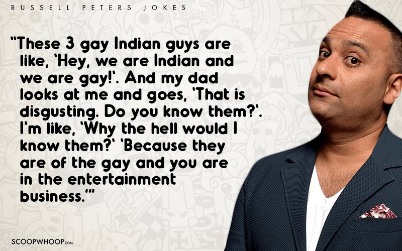 20 Funniest Lines From Russell Peters Jokes That Prove He 