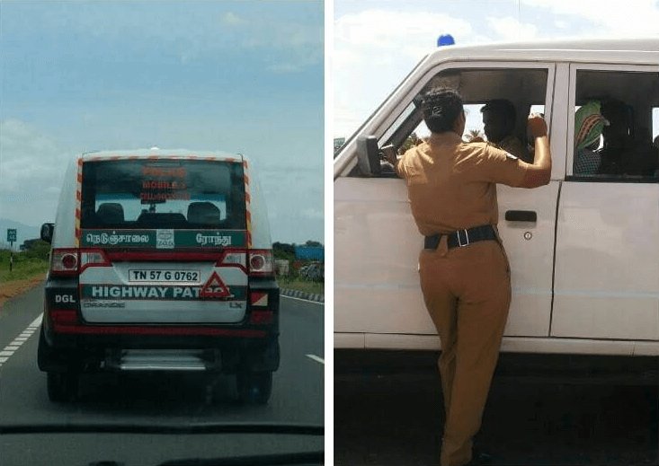 Tn Cops Went Out Of Their Way To Escort A Bengaluru Guy For 350 Kms Till He Got To Karnataka Safely