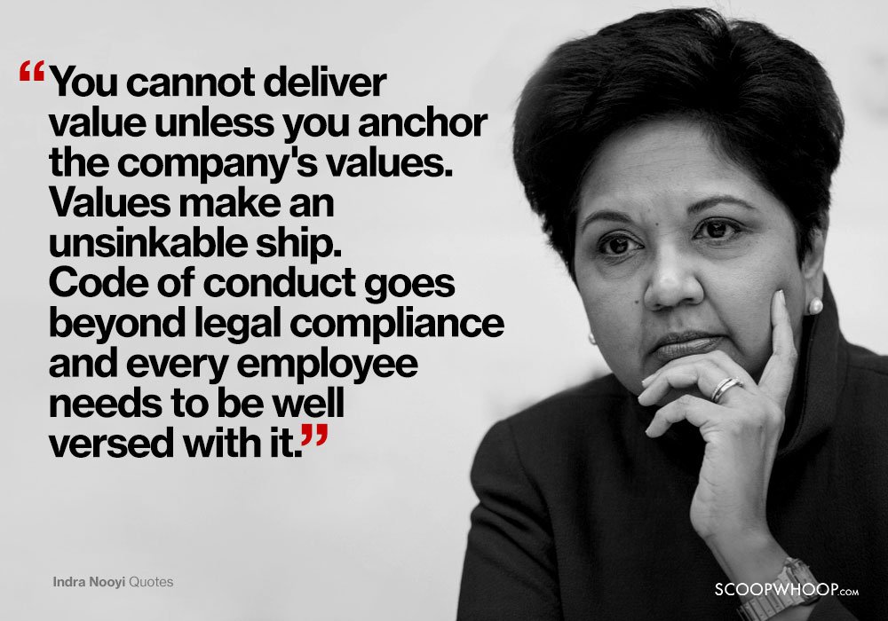 20 Thought-Provoking Quotes By Indra Nooyi On Reaching The 