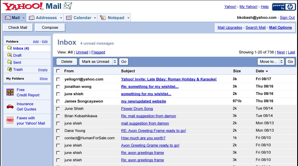 5. If you didn't have a Hotmail or Yahoo email ID, were you even cool?...