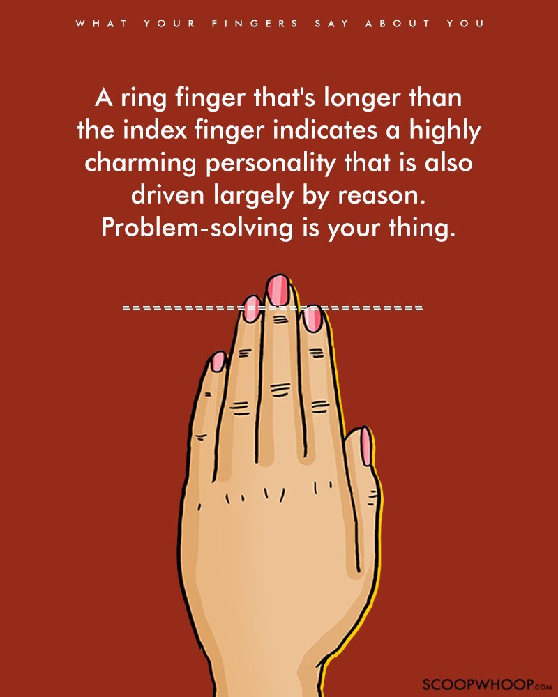 Here’s What The Length Of Your Fingers Say About Your Personality