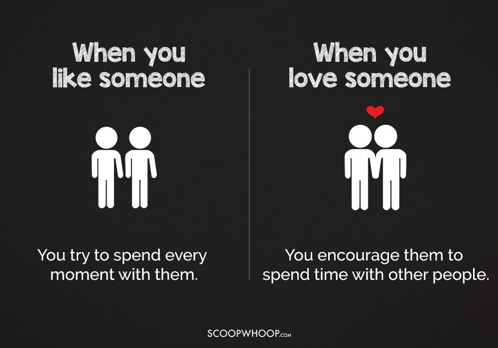 In the difference love and love between 3 Ways