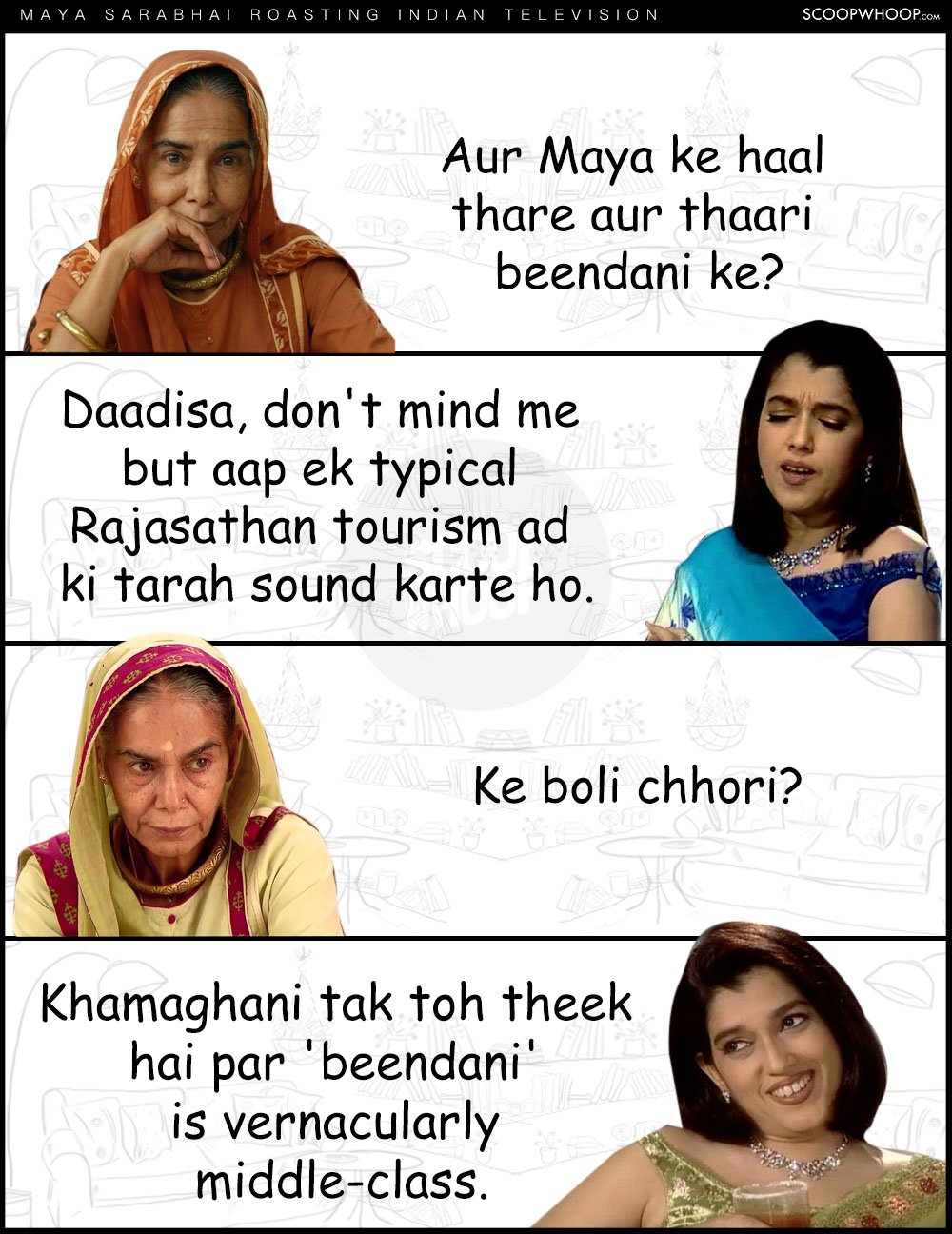 Maya Sarabhai Gloriously Burns Indian TV Characters & Proves She Is The ...