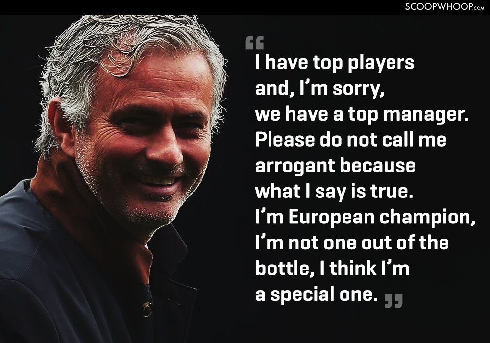 19 Quotes By Jose Mourinho That Prove He Will Always Be The Special One