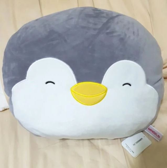 miniso penguin pillow