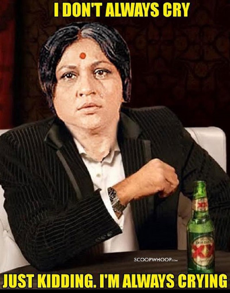 15 Hilariously Sad Memes That Prove Nirupa Roy Was The Saddest Maa Ever