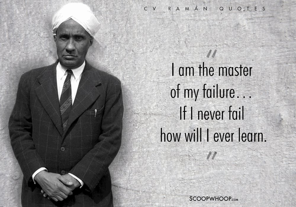 CV Raman Quotes