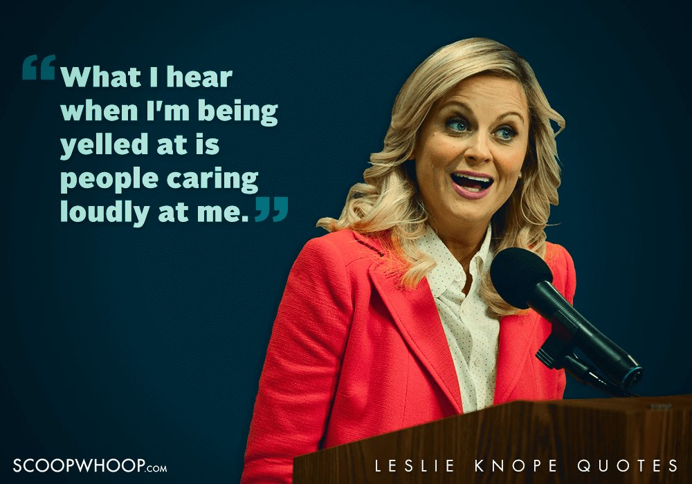 15 Best Inspirational Leslie Knope Quotes Swan Quote