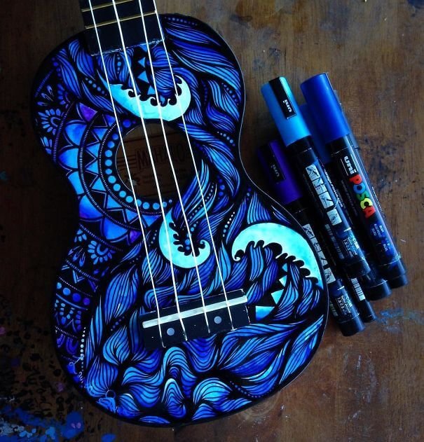 This Artist Paints Musical Instruments And The Results Are Purely Divine