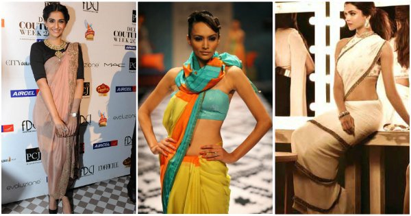 10 Offbeat Saree Draping Styles Which 