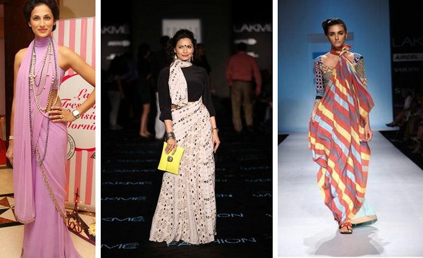 10 Offbeat Saree Draping Styles Which Will Make You a Star 