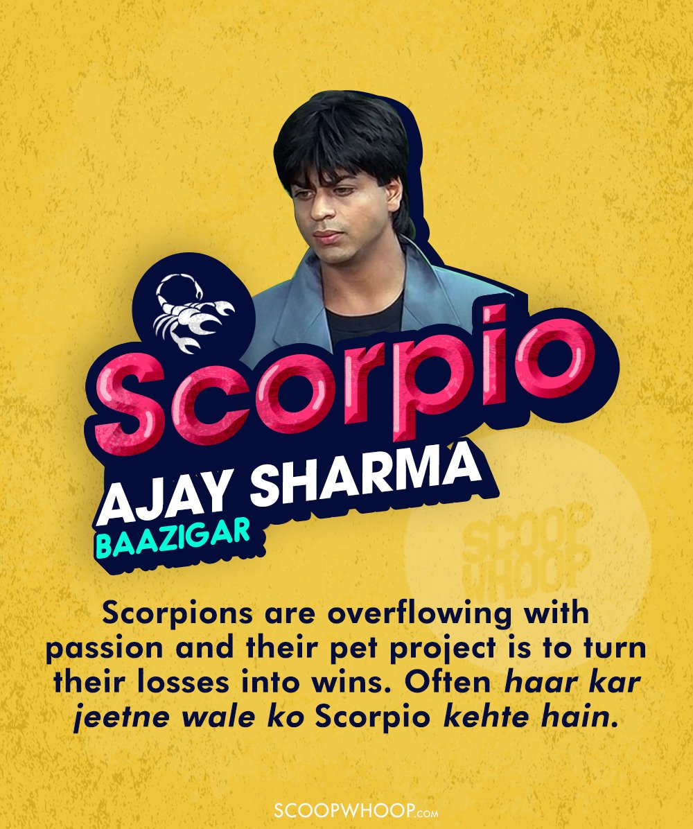 Baazigar Or Don Find Out Which Iconic Srk Character You Are Based On Your Zodiac Sign 