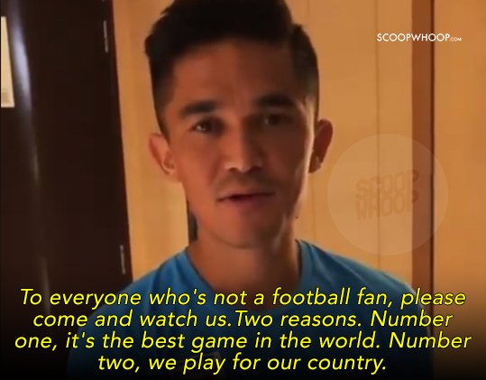 Sunil Chhetri Urges Fans To Come Support The Indian - 