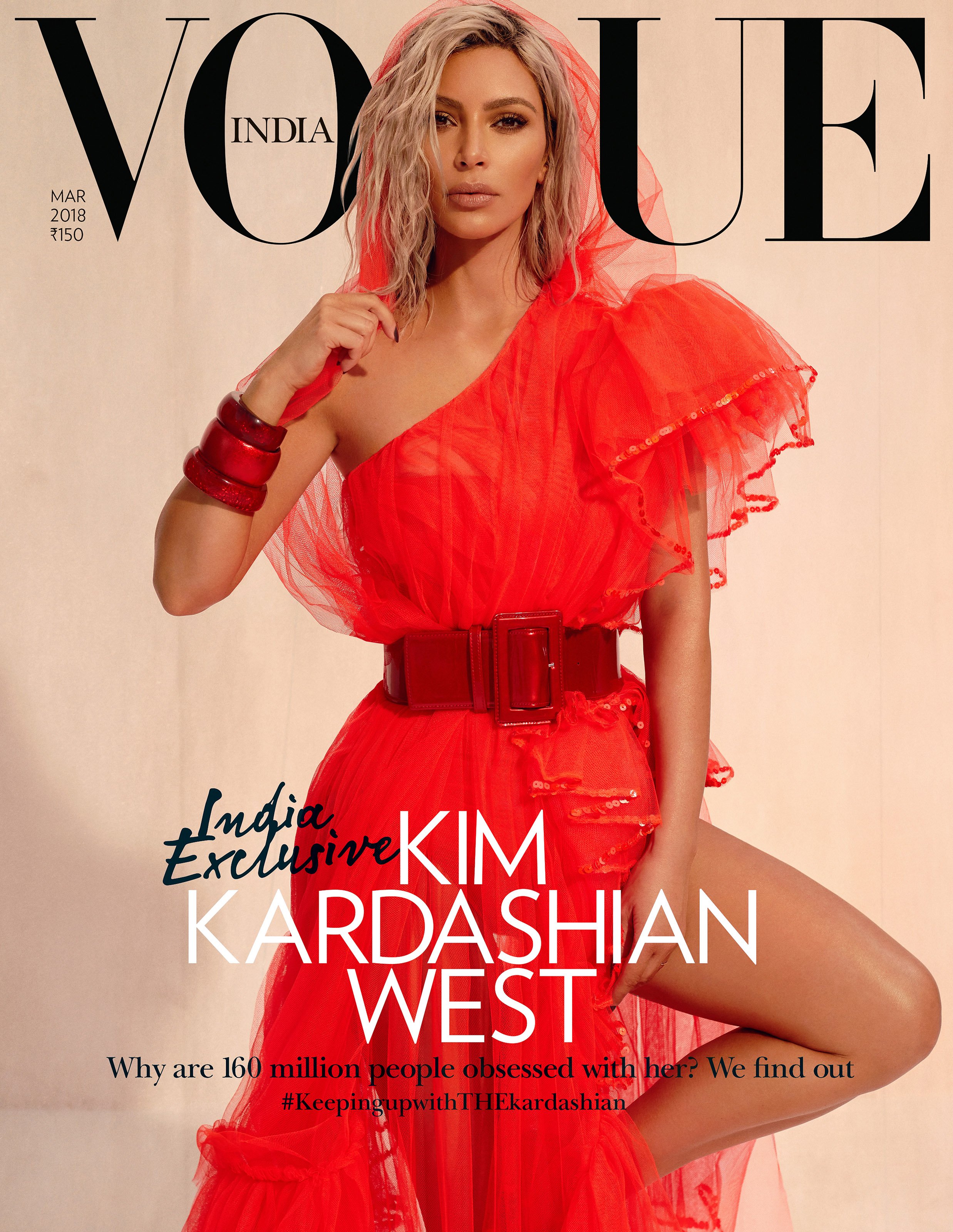 Kim Kardashian Is Rocking A Sabyasachi Saree In Vogue India S New