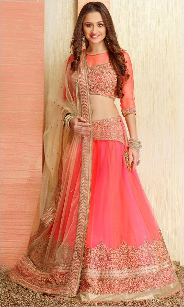 odhani style on ghagra