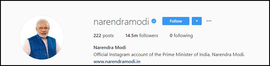 10 his social media is slayin it at the numbers game - narendra modi followers on instagram