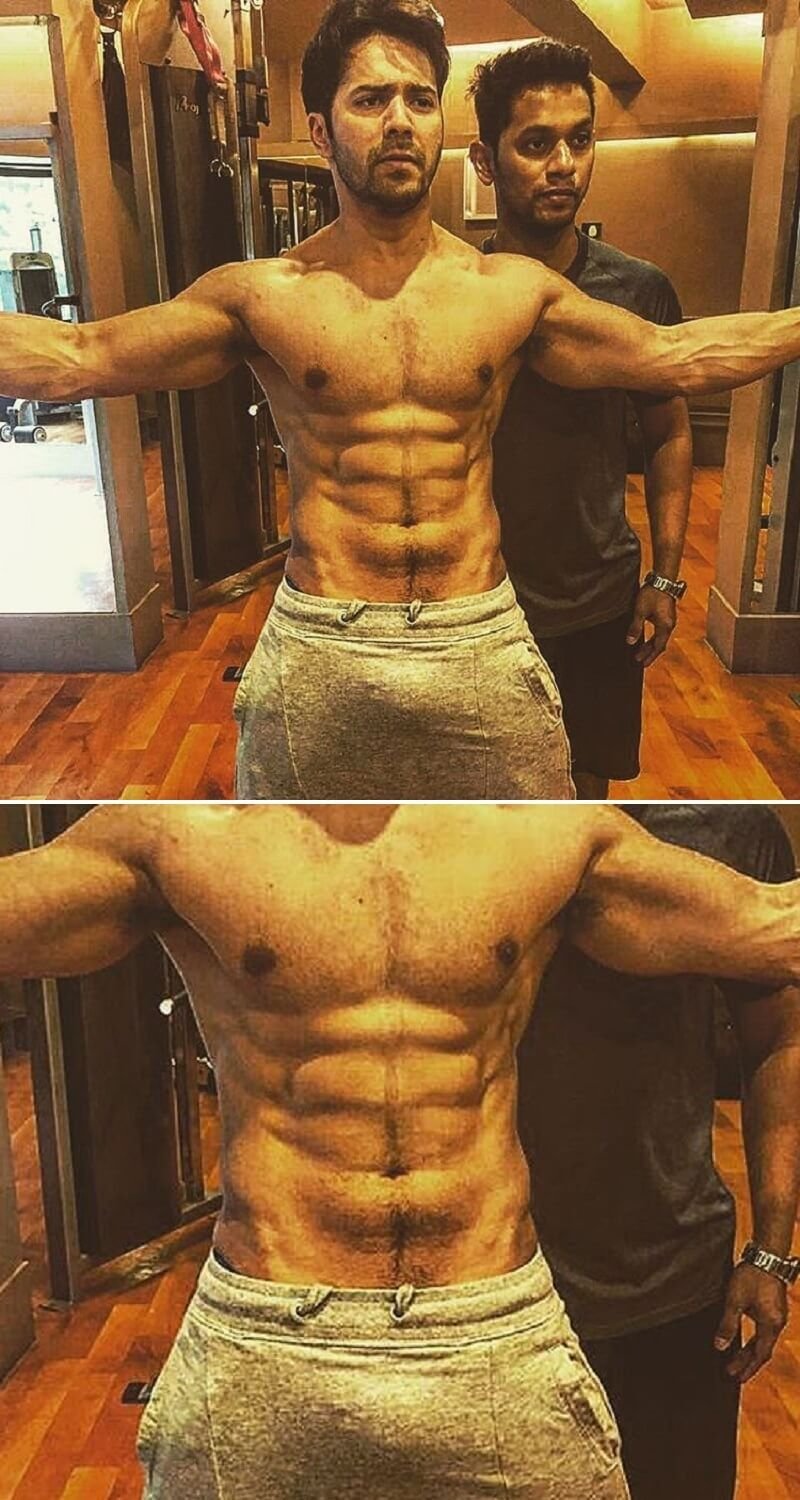 Varun Dhawan Posted A Photo Of His 8-Pack Abs But People Spotted