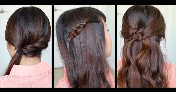 Twisted hairstyle tutorial stock image Image of tutorial  77197009