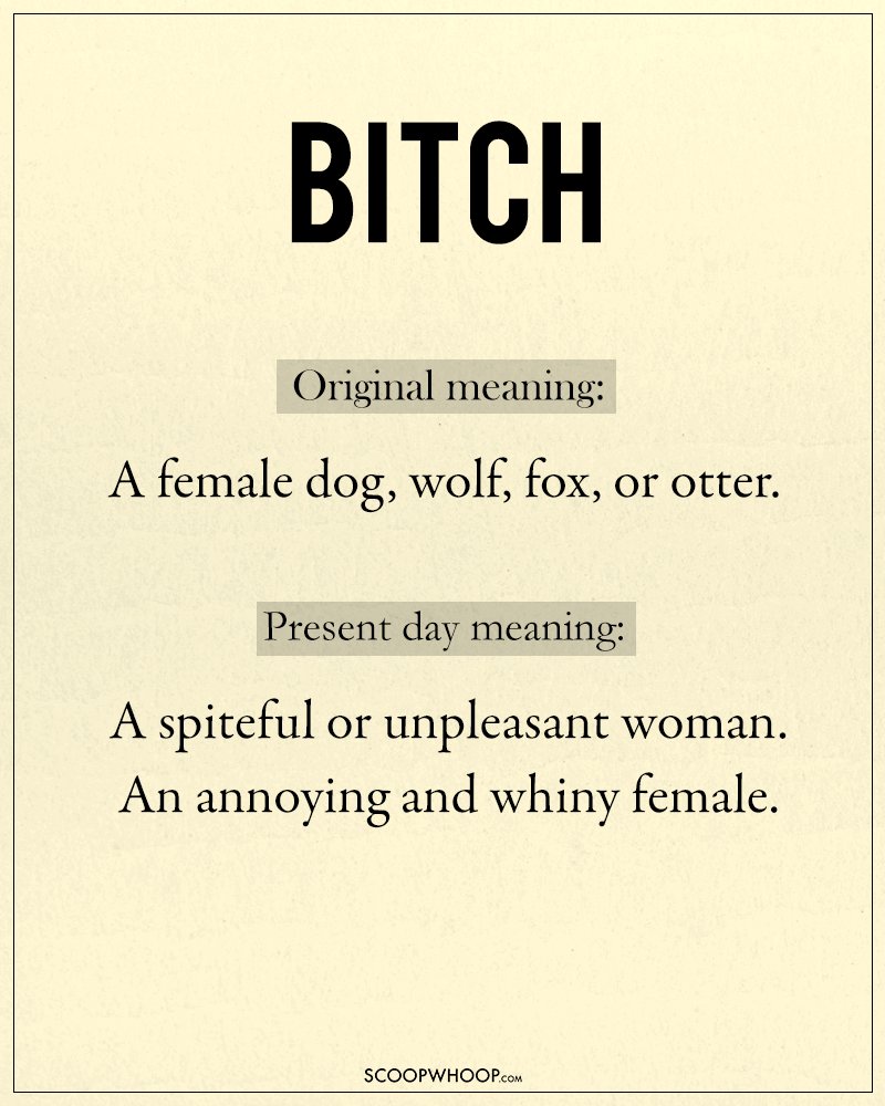 11 English Words That Degrade Women But Used To Mean Something Entirely