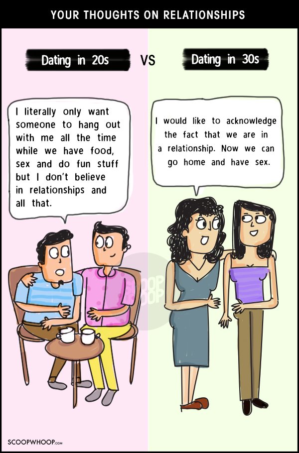 These Comics Perfectly Sum Up The Differences Between Dating In Your 20s And 30s 