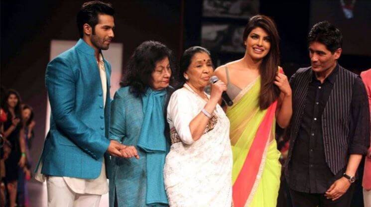 Image result for asha bhosle and priyanka chopra