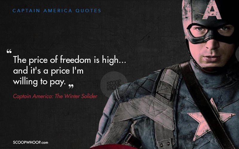 Dialogues By Avengers' Captain America That Will Remain With You Till