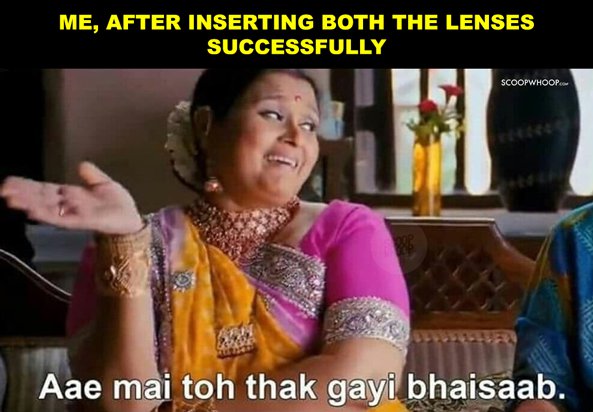 20 Memes On Wearing Contact Lenses That You Will Relate To