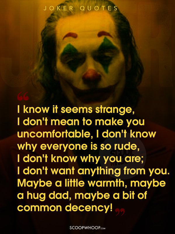 15 Famous Joker Movie Dialogues | 15 Best Joker Movie Quotes