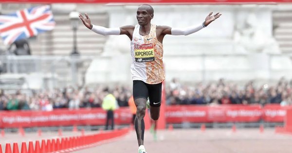 Olympic Champion Eliud Kipchoge First Person Ever To Run A Marathon In ...