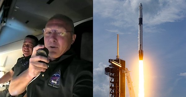 In A Historic Feat Elon Musks Spacex Successfully Launches Two Nasa Astronauts Into Space 6688