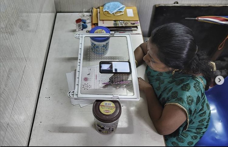 After Teacher's Jugaad Of Refrigerator Tray Goes Viral, She Says, 'We Are Doing It For Students' 2