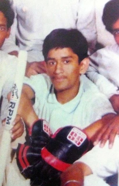 Dhoni young
