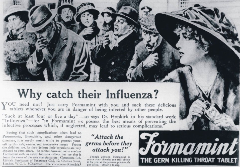 15 Ads From The 1918 Spanish Flu That Are Eerily Similar To The 2020 Coronavirus Pandemic 8