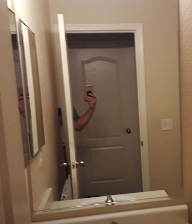 55 photos of people trying to sell mirrors that are 