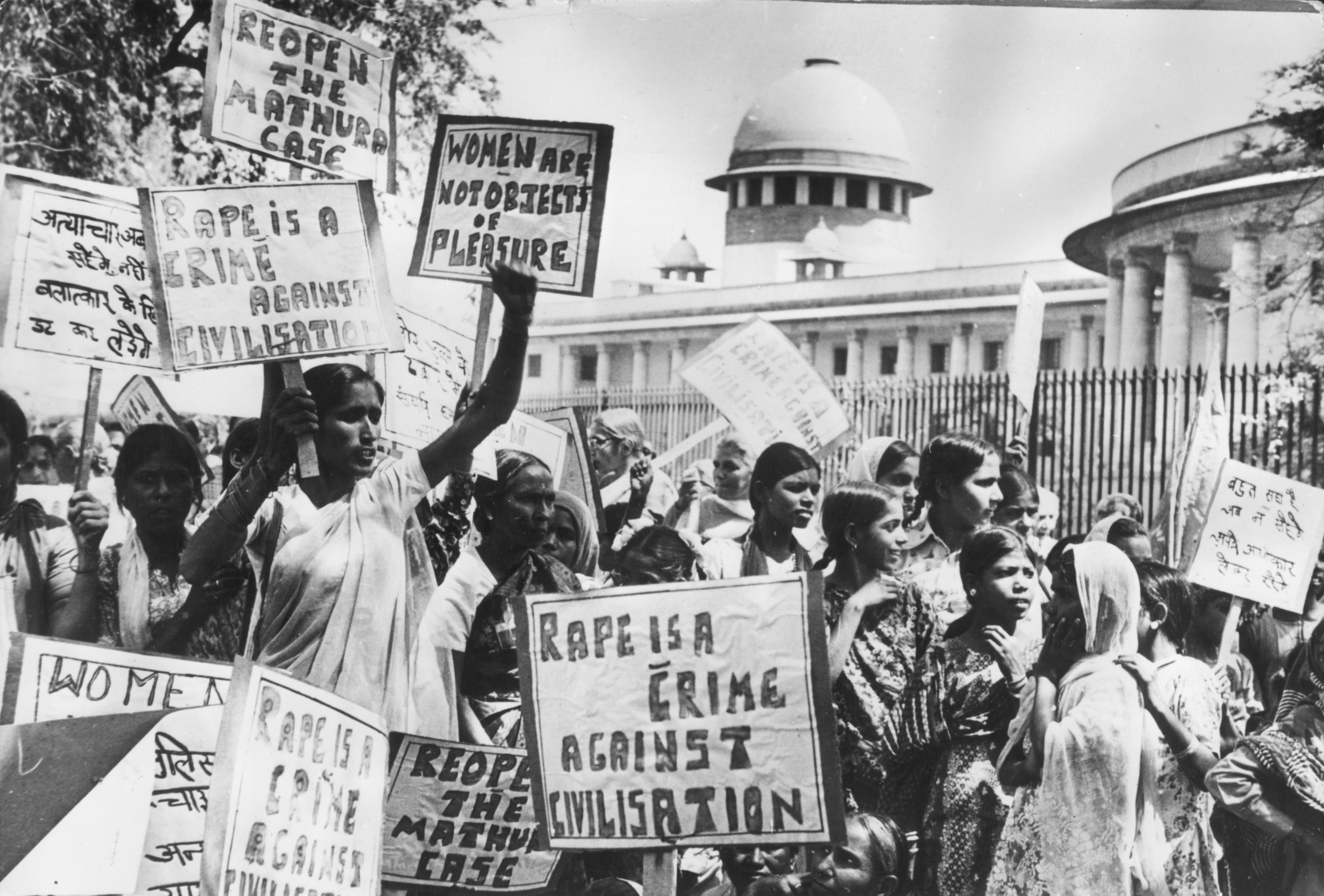 Protests after Mathura Rape Case