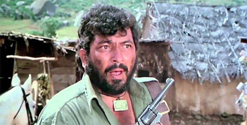 Amjad Khan as Gabbar Singh in Sholay