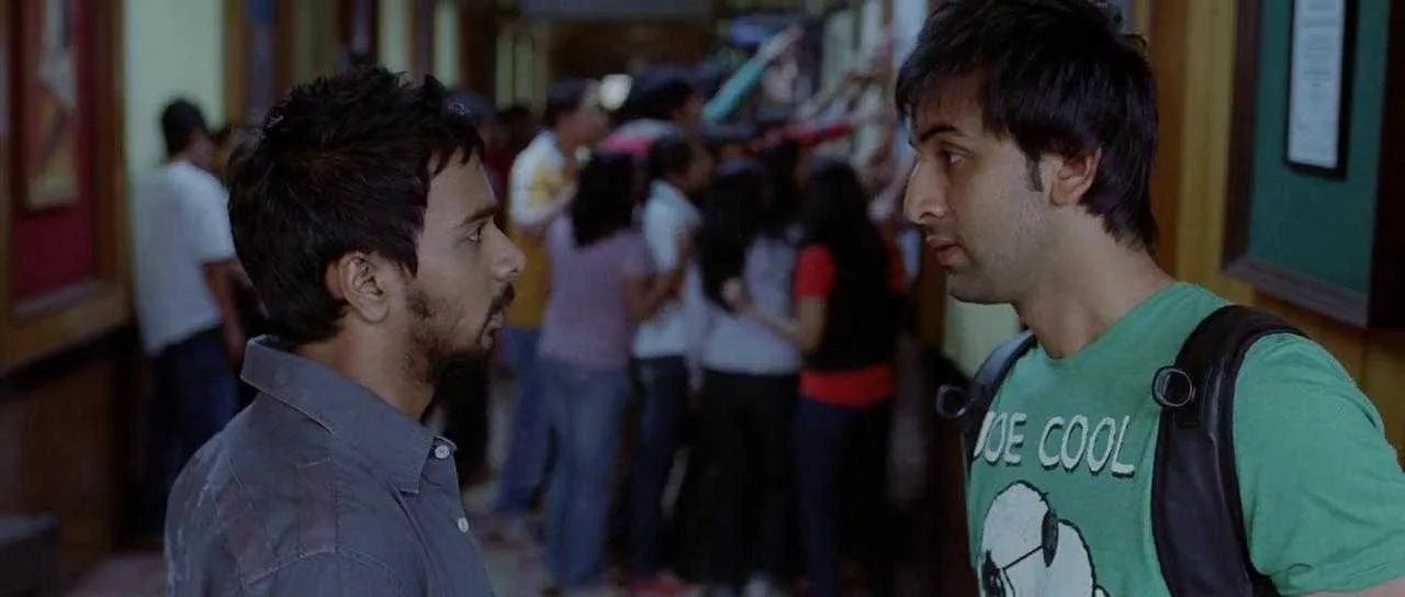 Wake Up Sid being filmed in HR College of Commerce
